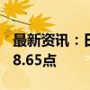 最新资讯：日经225指数日内下跌2%至37878.65点