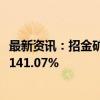 最新资讯：招金矿业：前三季度归母净利润8.81亿元 同比增141.07%